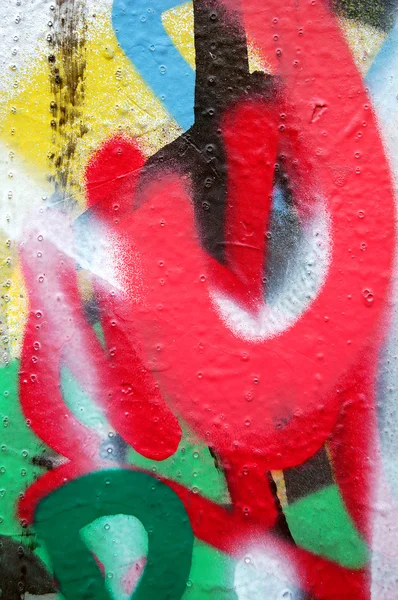 Strati di graffiti — Foto Stock