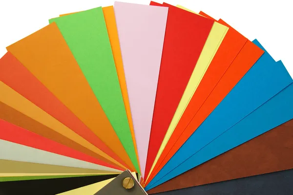 Зразки кольорів паперу — стокове фото
