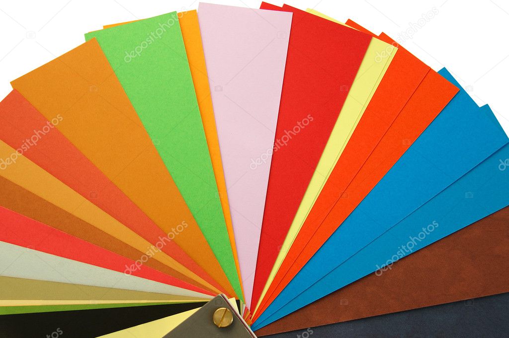 Paper color samples