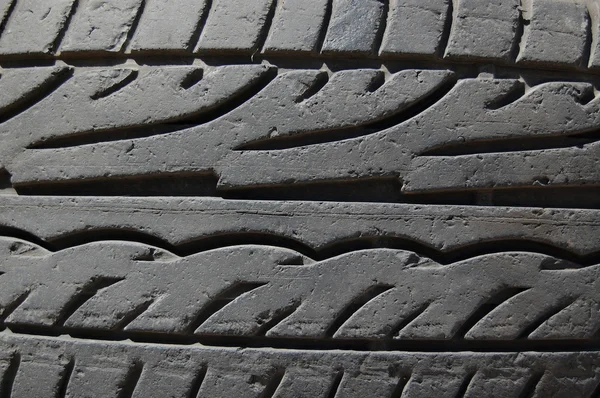 ゴム製タイヤのマクロ — ストック写真