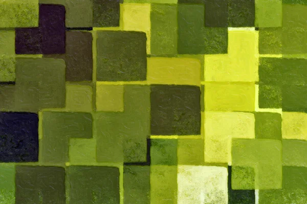 Zöld négyzetek minta — Stock Fotó
