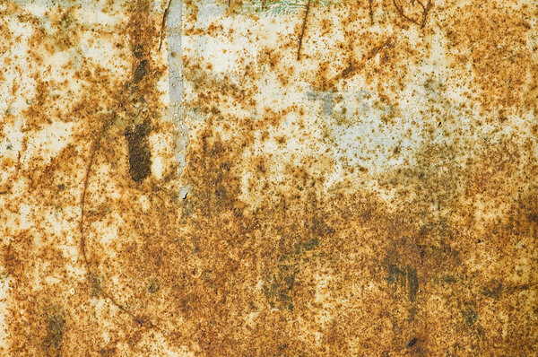 Rusty metal surface with chipped paint. Abstract industrial texture.