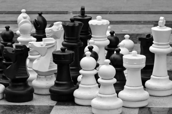 Stock image Lifesize chess pieces