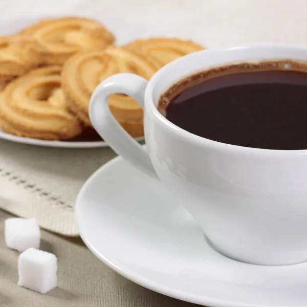 Kávé és a cookie-k — Stock Fotó