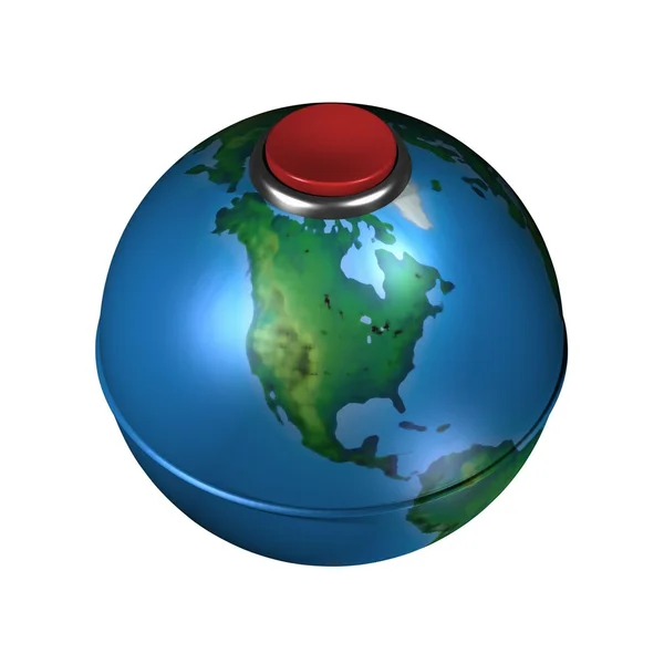 Stock image High detailed globe map