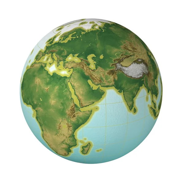 Mapa de globo detallado alto — Foto de Stock