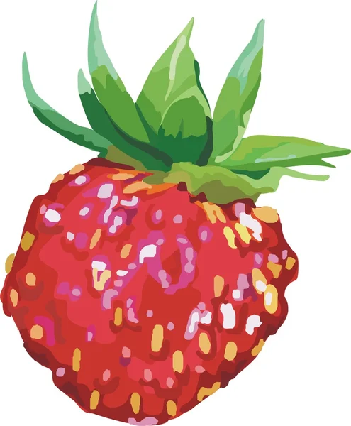 矢量红色草莓 — 图库矢量图片