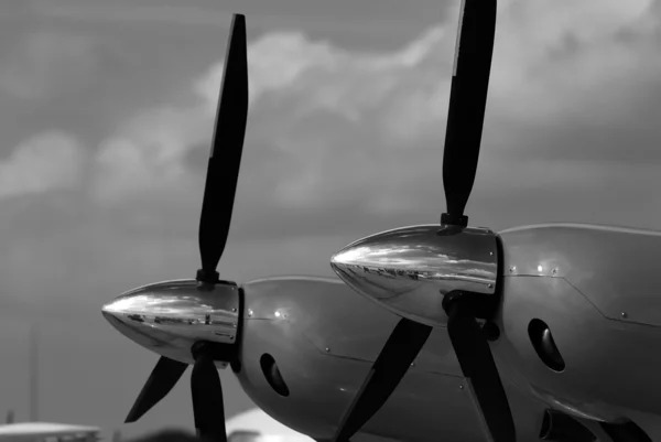 Par av luftfarten motorer Royaltyfria Stockfoton