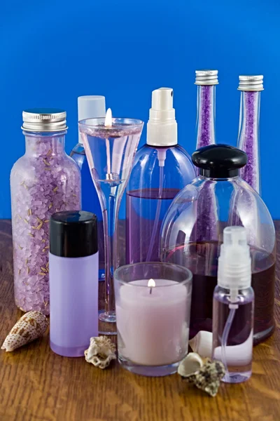 stock image Lavender bath products