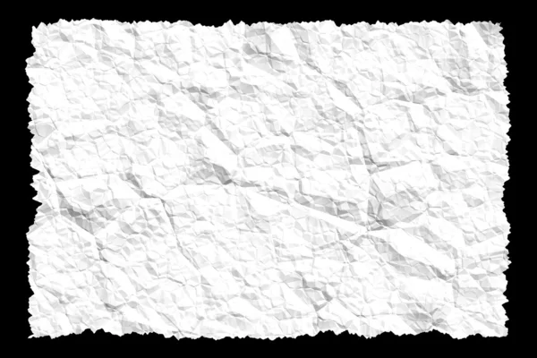 Hârtie albă încruntată — Fotografie, imagine de stoc