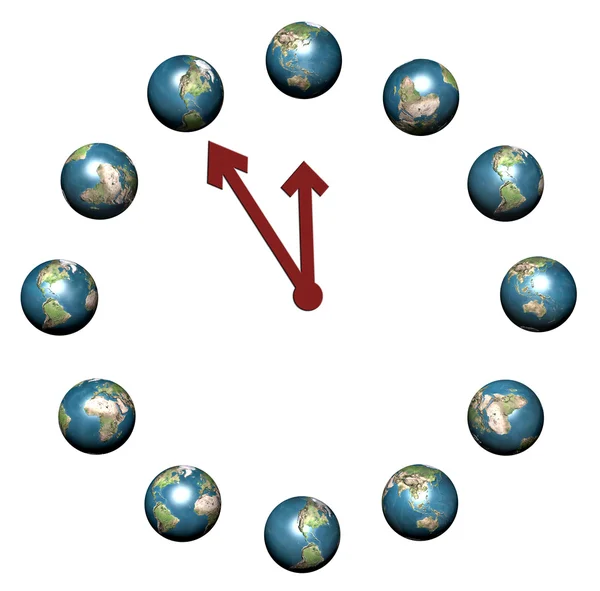 World clock — Stock Photo, Image
