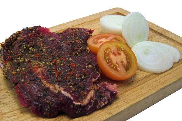 stock image Peppered steak