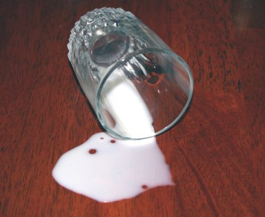 Spilled milk 2 clipart