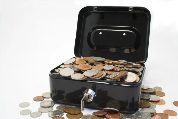 A strongbox full of money — Stock Photo, Image