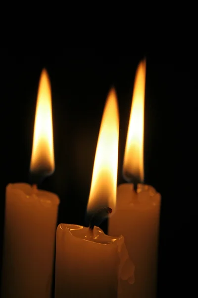 三个蜡烛 — 图库照片#