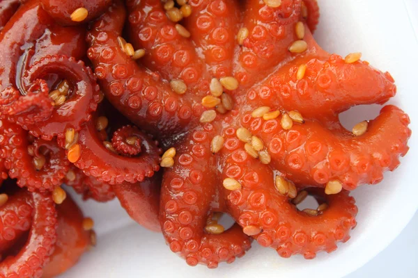 stock image Marinated baby octopus