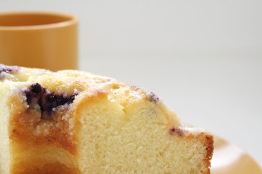 Yaban mersinli kek closeup