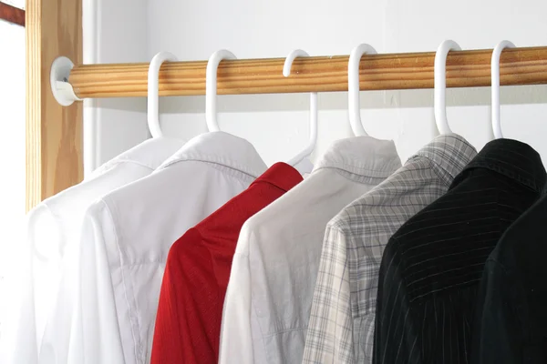 Shirts in the closet