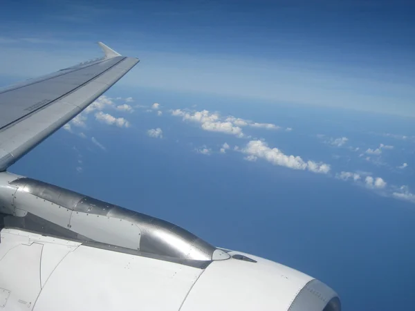 Ala do avião — Fotografia de Stock