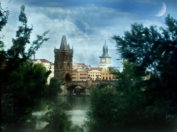 Фото моста в Праге — стоковое фото