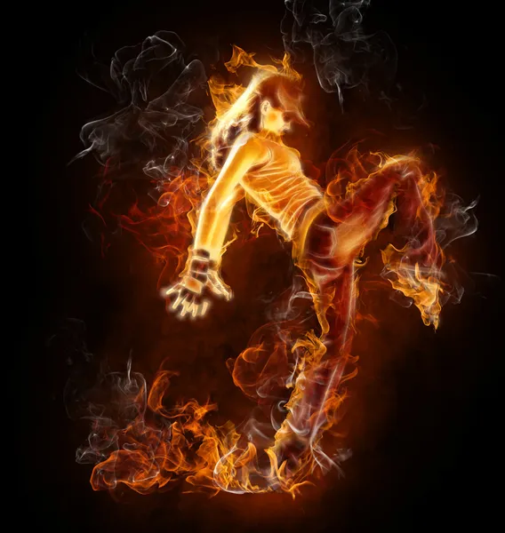 Flammendes Symbol — Stockfoto