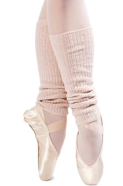Piernas en zapatillas de ballet 1 — Foto de Stock