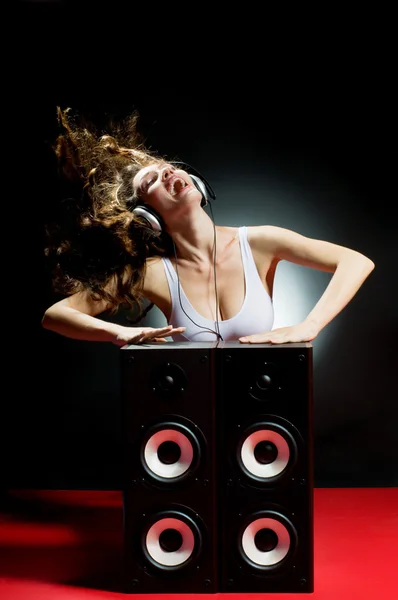 Ouvir música — Fotografia de Stock