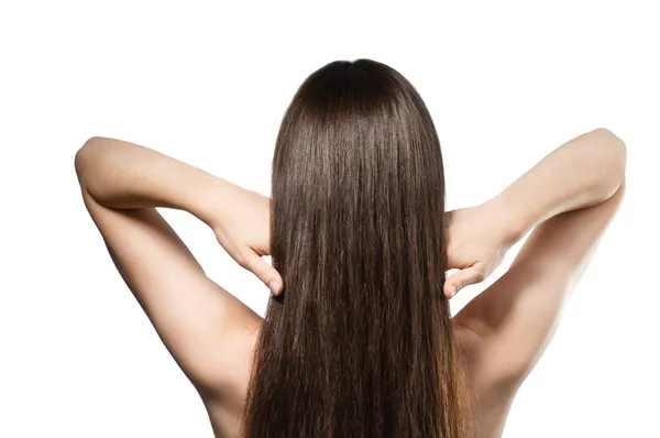 Long brown hair — Stock Photo, Image