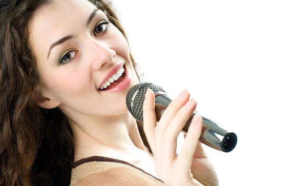 Singing girl — Stock Photo, Image