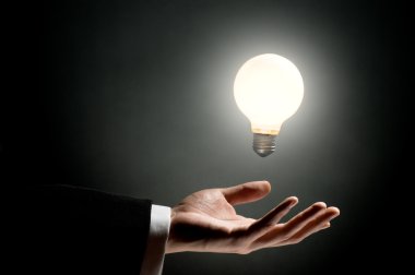 Illuminated bulb clipart