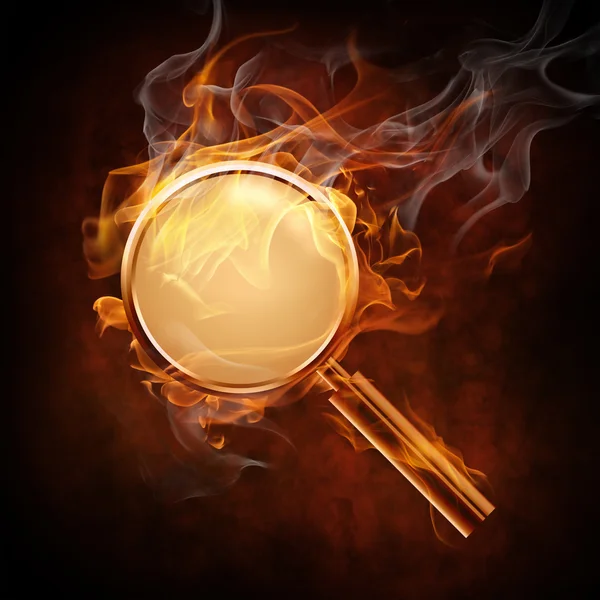 Flammendes Symbol — Stockfoto