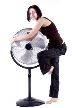 kız ile zemin fan