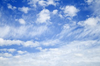 Blue sky and clouds clipart