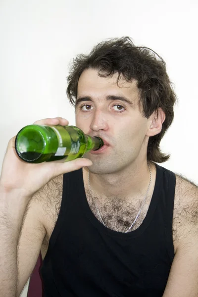 Young men and Beer — Stock Photo, Image