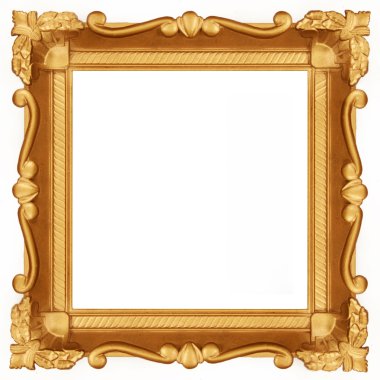 Empty Gold frame clipart
