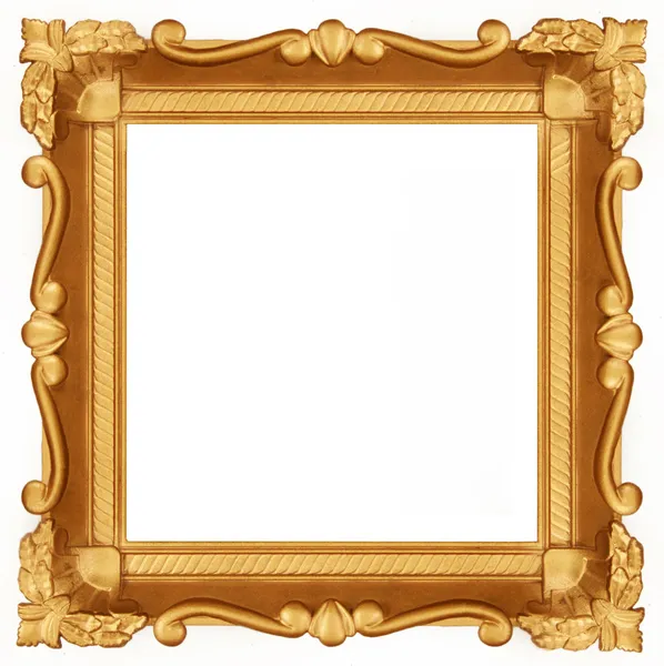 Leeg gouden frame — Stockfoto