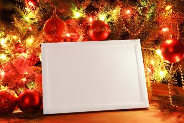 Christmas lights frame clipart