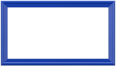 Empty dark blue frame clipart