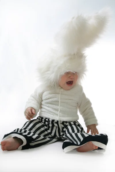 Bunny Boy choroso — Fotografia de Stock
