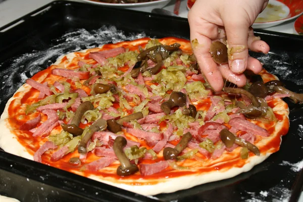 Pizza lizenzfreie Stockfotos