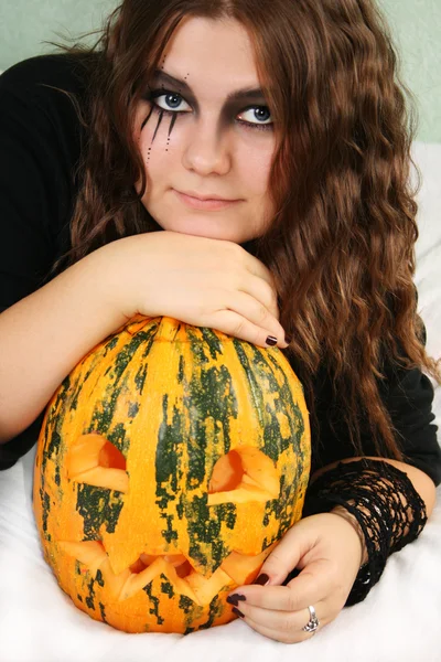 Hermosa chica de Halloween —  Fotos de Stock