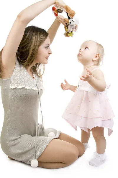 Stock image Mother and daughter playing.