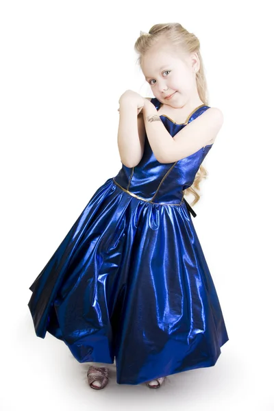 Modré poklona princezna. — Stock fotografie