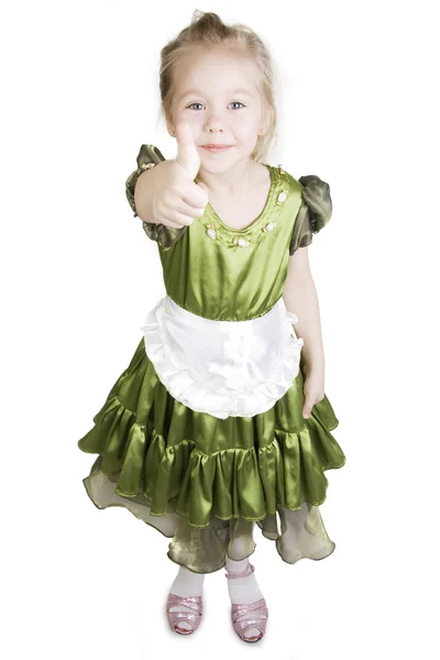 Gröna strikt princess. — Stockfoto