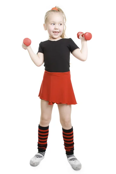Fitness kislány. — Stock Fotó