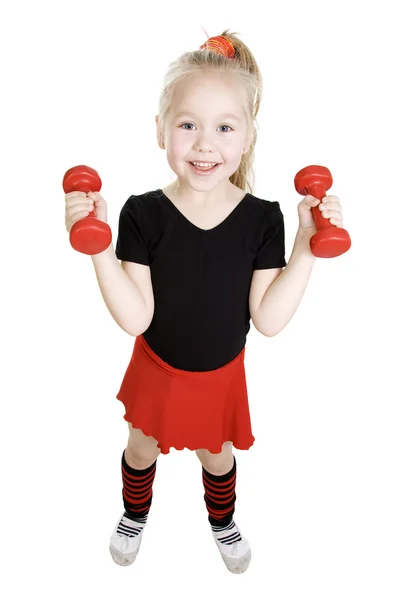 Fitness bambina . — Foto Stock
