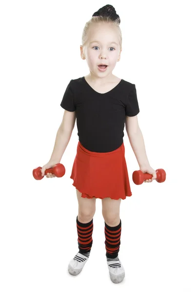 Fitness holčička. — Stock fotografie