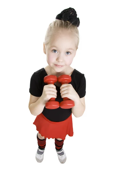 Fitness little girl. — Stock Photo, Image