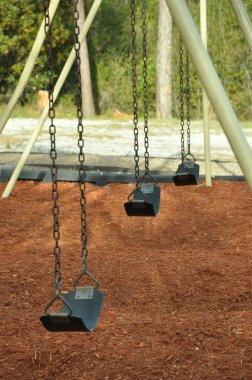 Empty swing set clipart