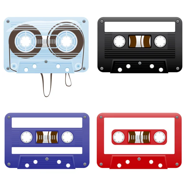 Cassetes áudio — Vetor de Stock